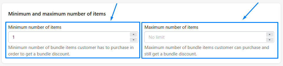 Setting up requirements in mix & match bundle