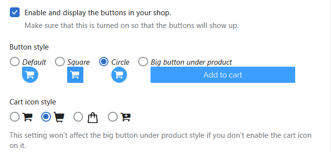 Changing the button style in FoxCart