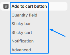 Add to cart button in Shopify admin