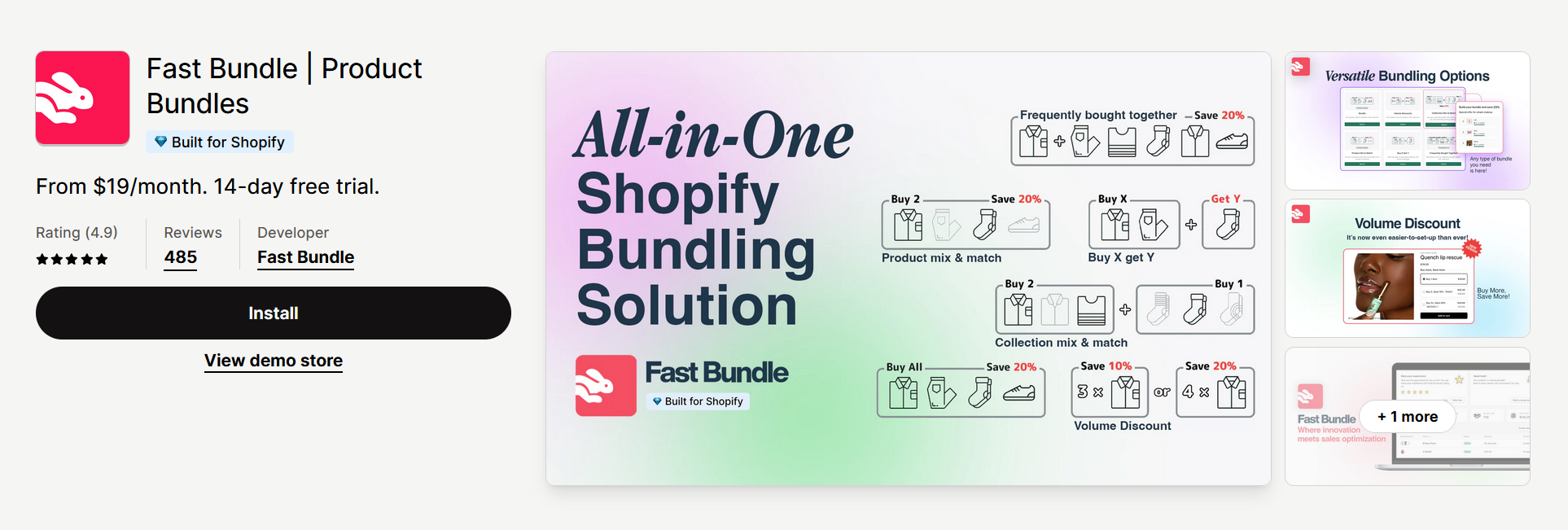 Fast Bundle in Shopify app store