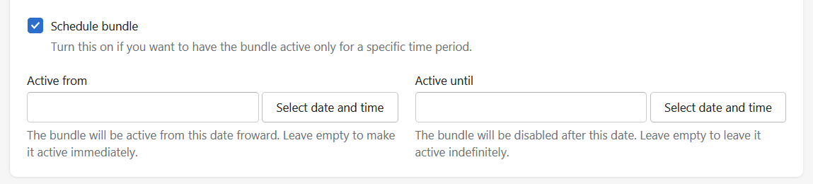 Scheduling bundles in Bundler